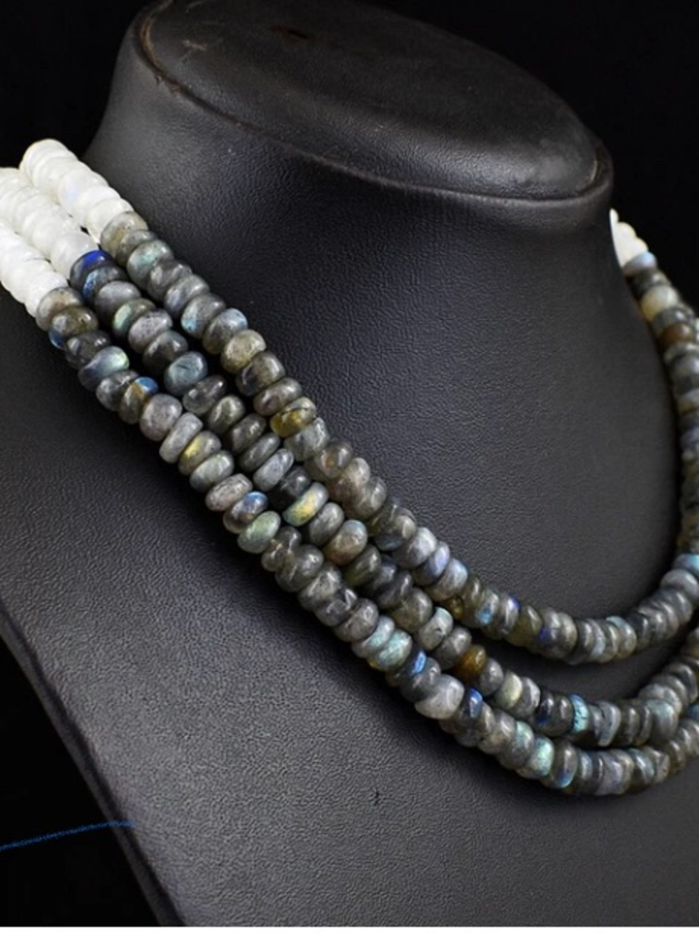 3 strand beaded necklace
